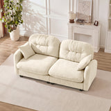 Chenille Loveseat Beige