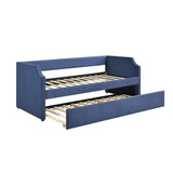 Daybed with Trundle Wood Blue
