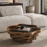 Engineered Wood Coffee Table Walnut Brown