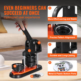 Button Maker Machine, 2.28 inch/58mm Pin Maker with 100pcs Button Parts, Ergonom
