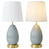 18" Table Lamp Set of 2, E26 Socket, 60W Max, Bedside Nightstand