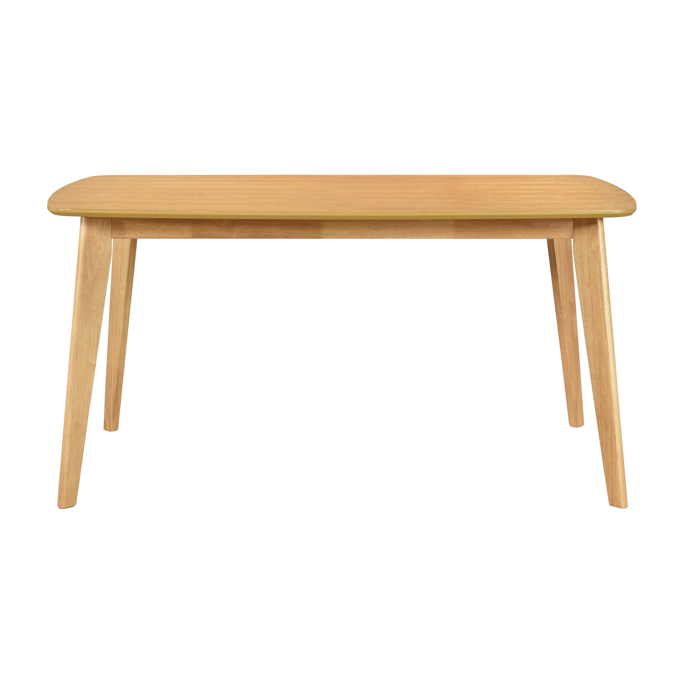 Natural Oak Finish Wooden Dining Table