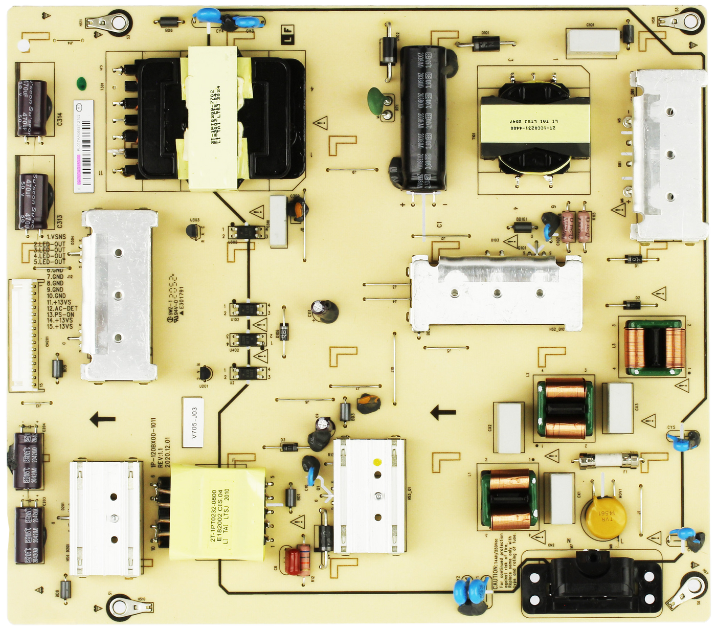 Vizio 09-70CAR130-00 Power Supply LED Board