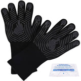 Heat Resistant BBQ Gloves 1472°F Silicone Oven Mitts