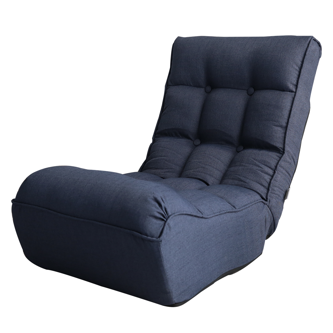 Navy Reclining Lounge Chair Japanese Tatami Adjustable Lazy Sofa