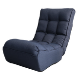 Navy Reclining Lounge Chair Japanese Tatami Adjustable Lazy Sofa