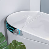 Modern Smart Toilet with Bidet Built In with Foot Kick
