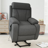 Power Lift Recliner Chair for Seniors, Dark Gray Velvet