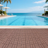 Plastic interlocking decking tiles, 44 packs of terrace decking tiles