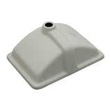 Modern Black Ceramic Undermount Bathroom Sink with Overflow, 21' x 14.75', High-