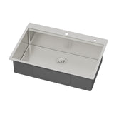33 Drop In Kitchen Sink - 33 x 22 x 9 Stainless Steel Drop In Sink Ledge