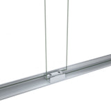 56-60in x 72in Aluminum Frame Double Sliding Shower Door, Brushed Nickel, 6mm