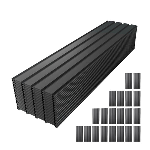 Metal Roof Panel Length 72.8IN Galvanized Roof Panels 20 PCS Waterproof Heavy