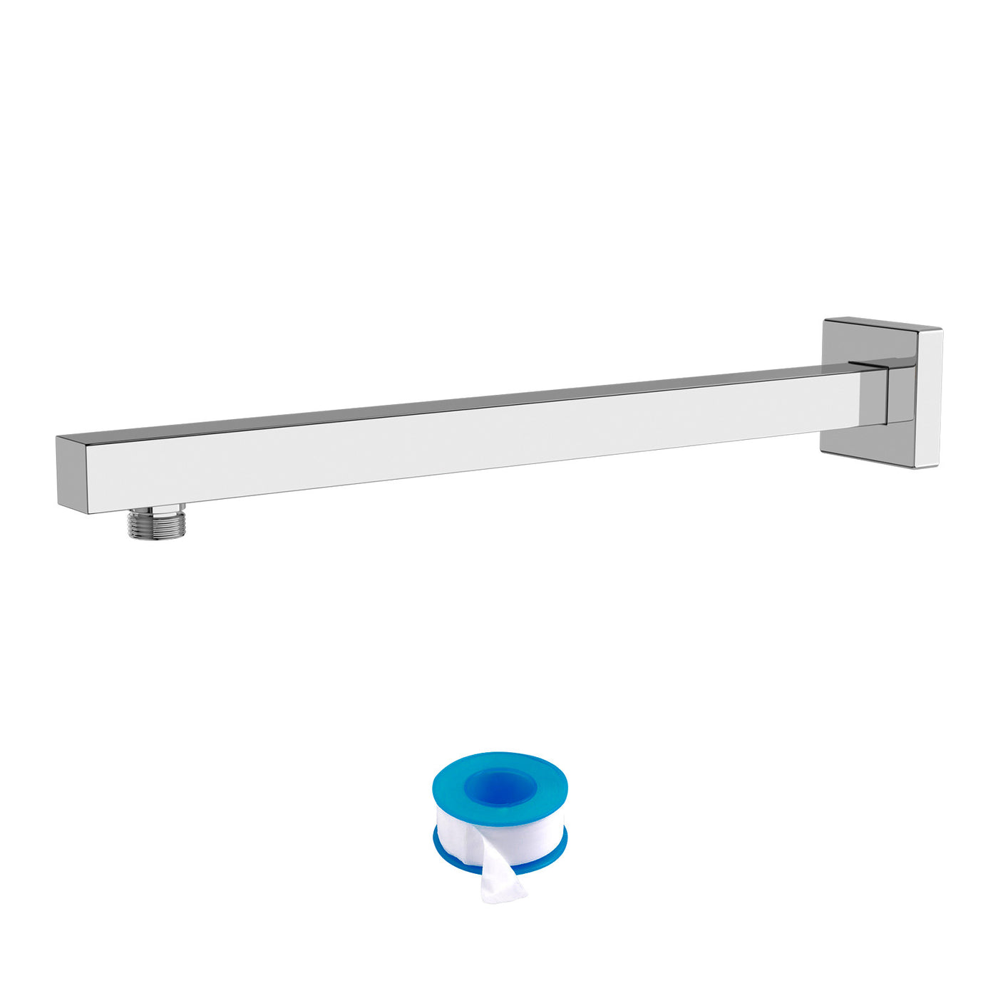 16" Chrome Wall Mounted Shower Arm with Flange