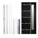 36 x 80 Textured Finished FRP Door, Double-sided Frosted Glass Modern Style