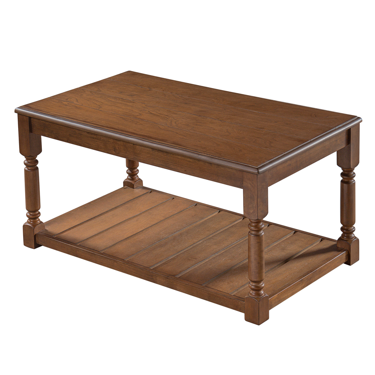 Solid Wood Coffee Table Brown