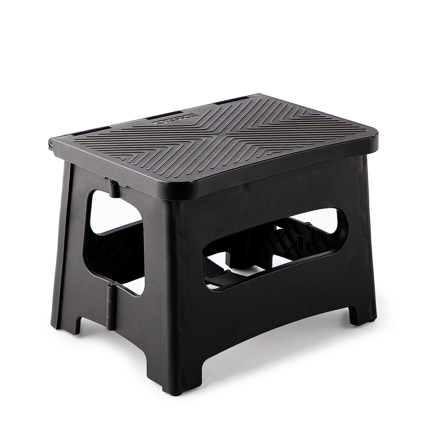 9" Folding Step Stool Non-Slip 300 lbs Capacity Black