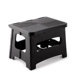 9" Folding Step Stool Non-Slip 300 lbs Capacity Black