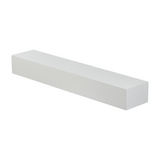 60" Paulownia Fireplace Mantel Floating Shelf White Wood