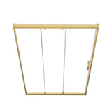 48"W× 76"H Triple Bypass Sliding Shower Door With 5/16 In. (8mm) Clear Glass