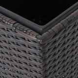 Rattan Flower POT - Brown