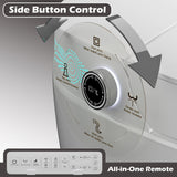 Smart Toilet with Bidet Built in, Bidet Toilet with Heated Seat, Foot Kick
