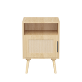 Engineered Wood Nightstand Oak
