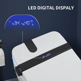 Smart Toilet with Bidet Seat Built-in, Auto Open/Close Seat, Foot Sensor
