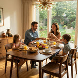 Solid Wood Dining Table Walnut 50"