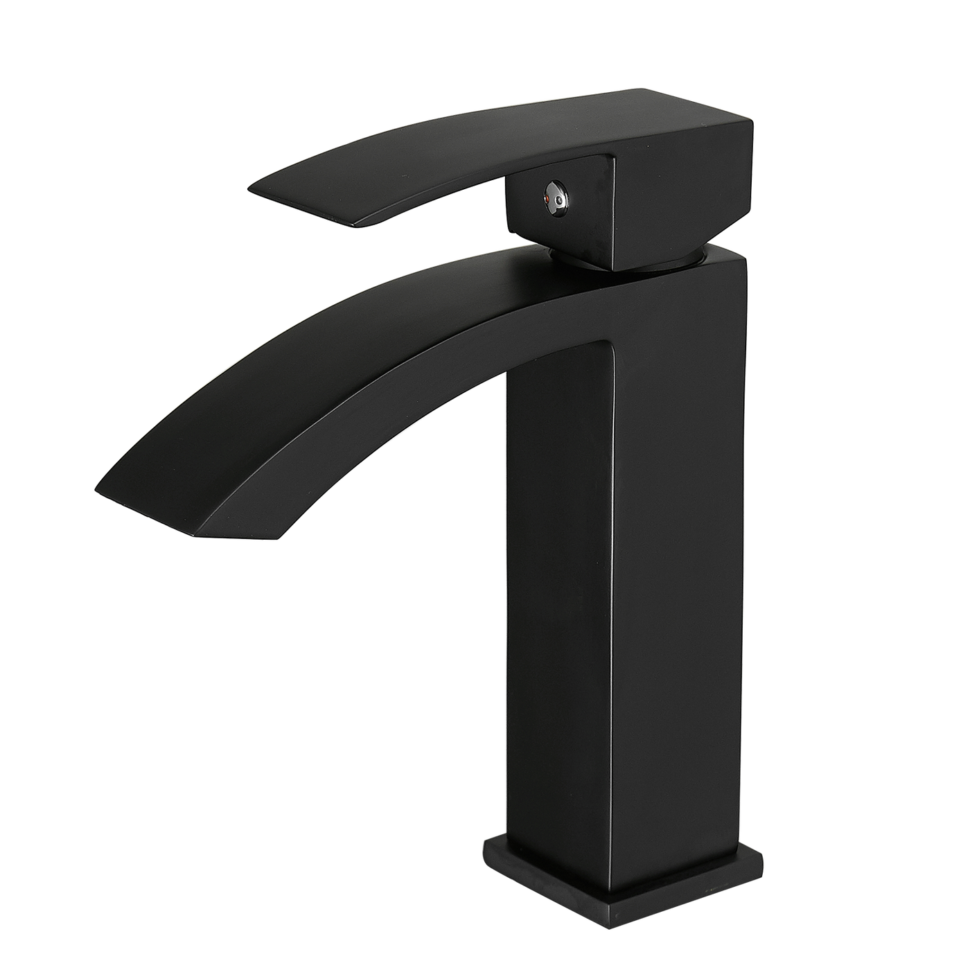 Black Single Handle Bathroom Sink Faucet Modern Vanity