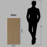 Wood Panels for Wall Slat Wall Panels, 4PC Wood Slat Acoustic Panels