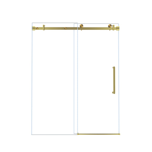 Frameless Single Sliding Shower Door 48"x76" 6mm Tempered Glass