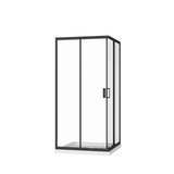 36x36x72 Corner Shower Enclosure Frameless Pivot Door Matte Black
