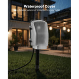 Outdoor Power Stake, 25 FT Extension Cord, Outdoor Power Strip Weatherproof with