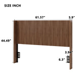 Queen Metal Platform Bed Natural