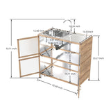 Utility Sink with Cabinet, Freestanding Utility Sink