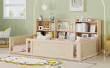 Twin Engineered Wood Platform Bed Natural