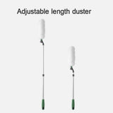 Duster - Long Handle Microfiber - White - With Extension Bar