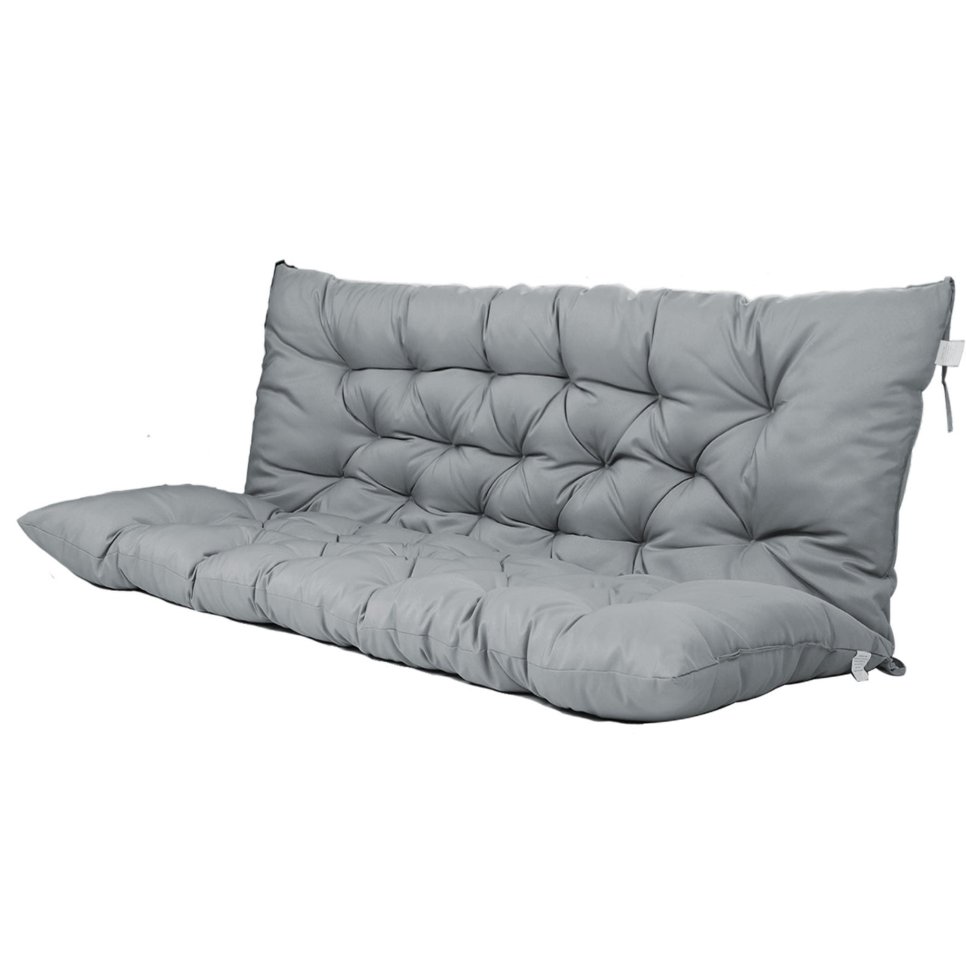 3 Seater Swing Cushion 5" Thick Waterproof Light Grey