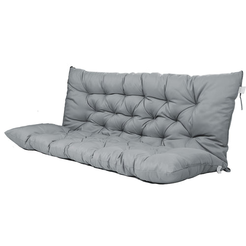 3 Seater Swing Cushion 5" Thick Waterproof Light Grey
