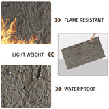 3D Faux Stone Wall Panels, 6 PCS PU Wainscoting Panel for Interior Wall Decor