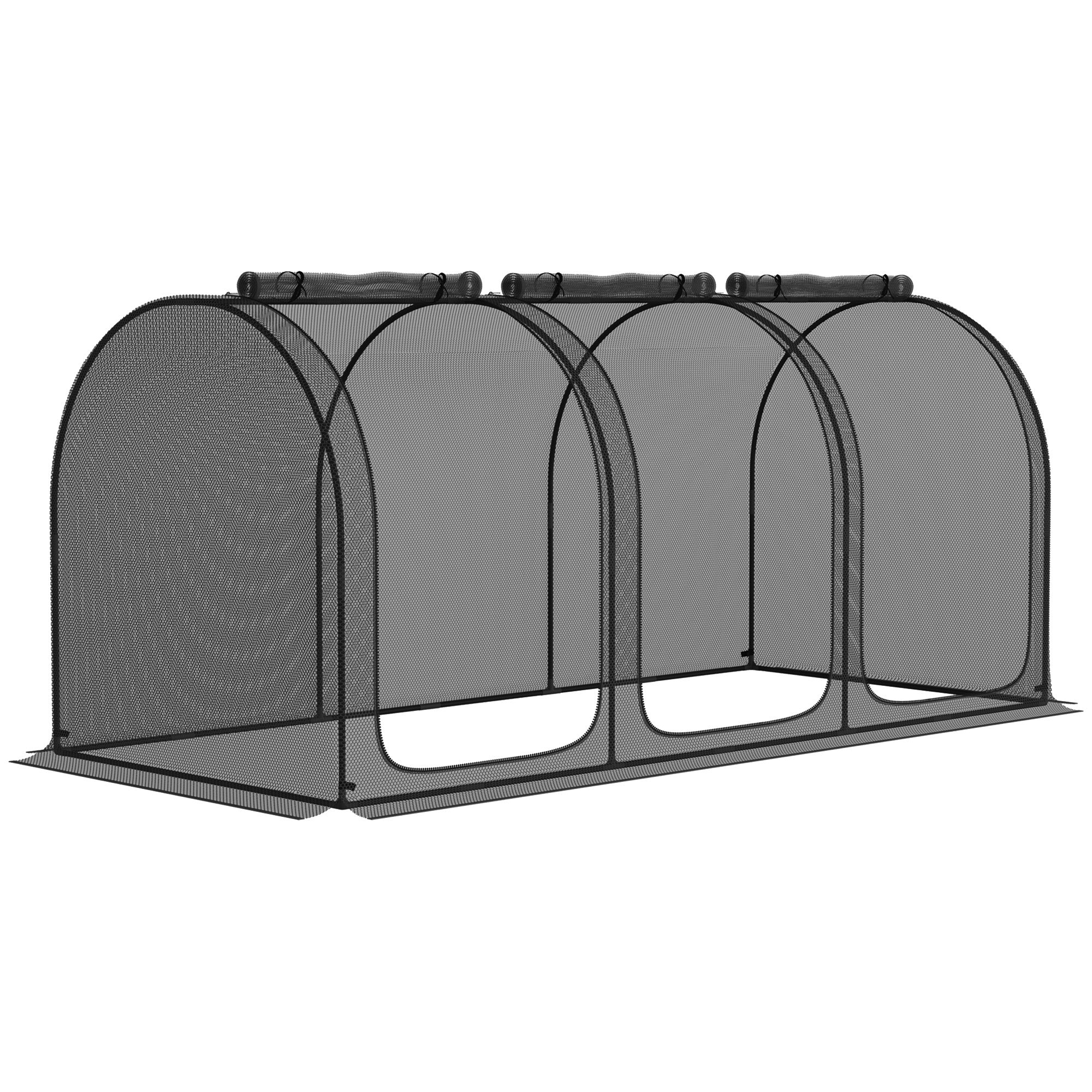 Gardeners Crop Cage 9x4 Ft Durable Plant Protection Tent With 3 Zippered Doors