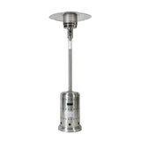 48000 BTU Propane Patio Heater with Wheels Stainless Steel