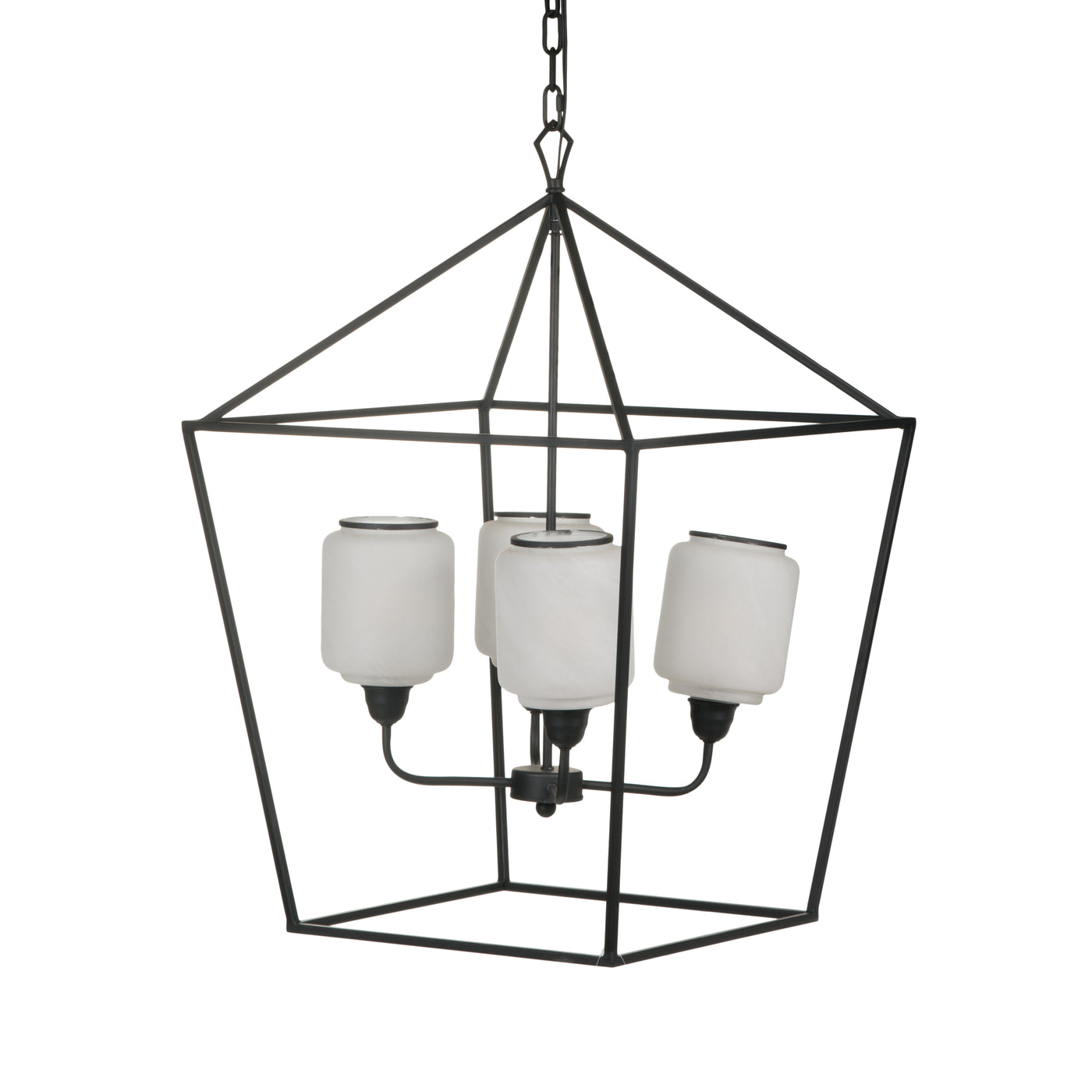 Industrial Iron Chandelier 21.7" Kitchen Dining Room Hanging Light