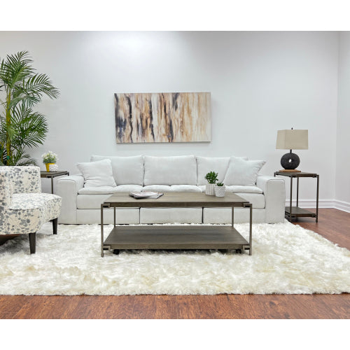 Coffee Table Set - 3 Piece - Wood & Metal - Aged Graphite