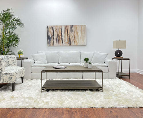 Coffee Table Set - 3 Piece - Wood & Metal - Aged Graphite