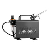 Airbrush Kit, 1/6 HP, Air Brush Kit with Air Compressor, 1 Dual-Action Professio