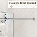 44"-48"W*76" H Frameless Single Sliding Shower Door