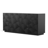 Sideboard Buffet Cabinet, 4 Doors Modern Accent Storage Sideboard