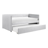 Daybed with Trundle Engineered Wood Gray